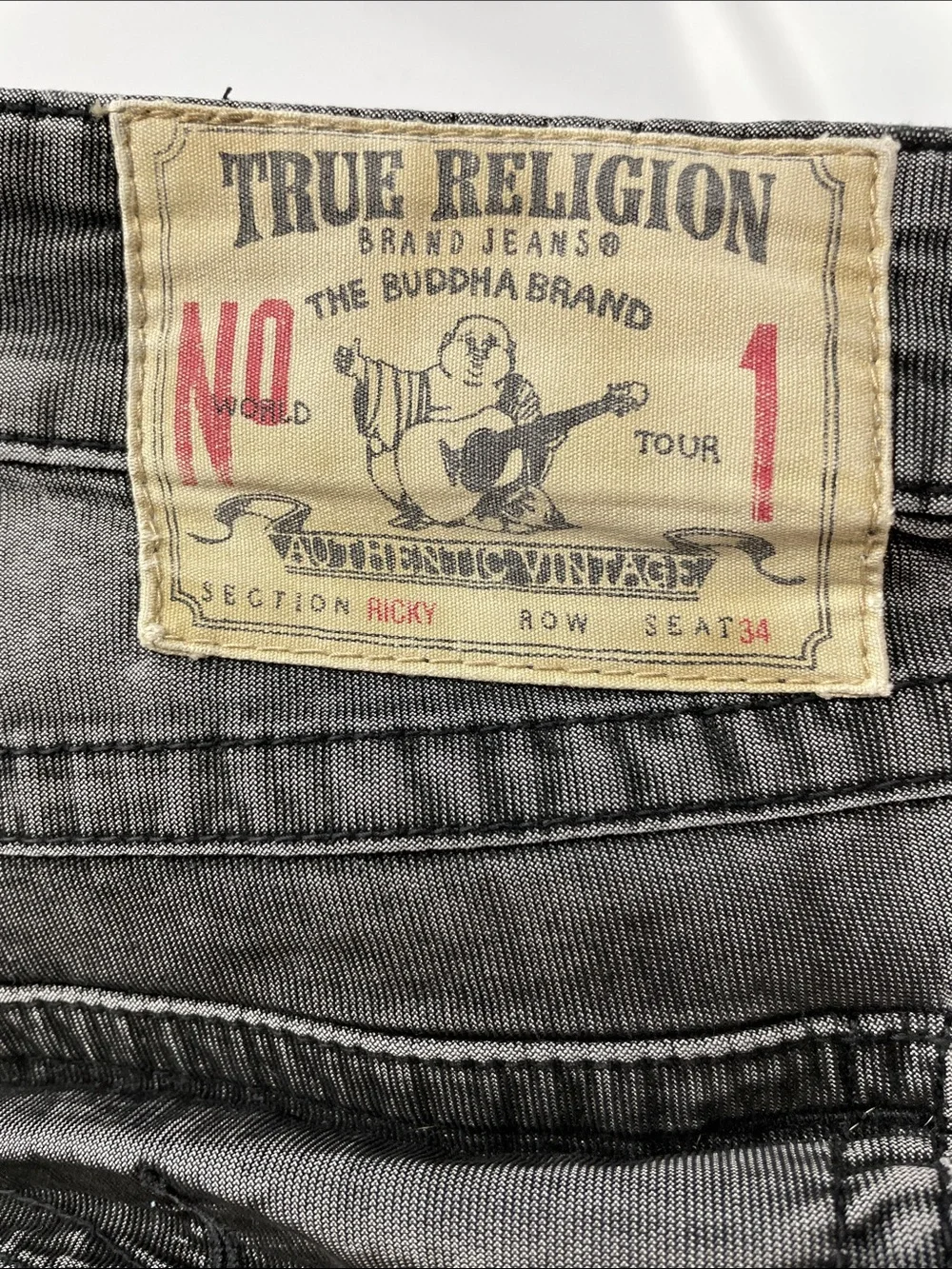 TRUE RELIGION RICKY VELVETY WORN CORDUROY BOOT CUT PANTS FTL-06-137